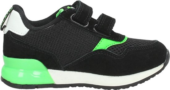 Replay Shoot Klittenband Sneaker Jongens Zwart/groen Maat 24