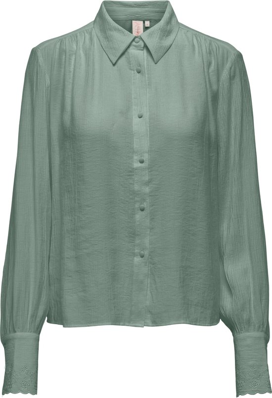 Only / Damen-Bluse / ONLCARO L/S LINEN BL EMB SHIRT CC P