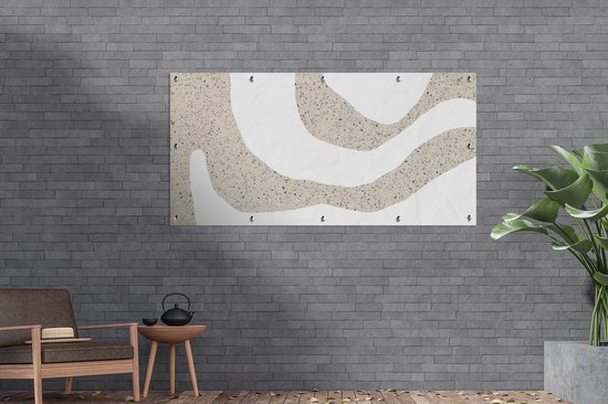 Affiche de clôture Abstrait - Glitter - Design - 200x100 cm - Toile de jardin