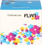 FLWR - Labels / Brother DK-11247 / wit / Geschikt voor Brother