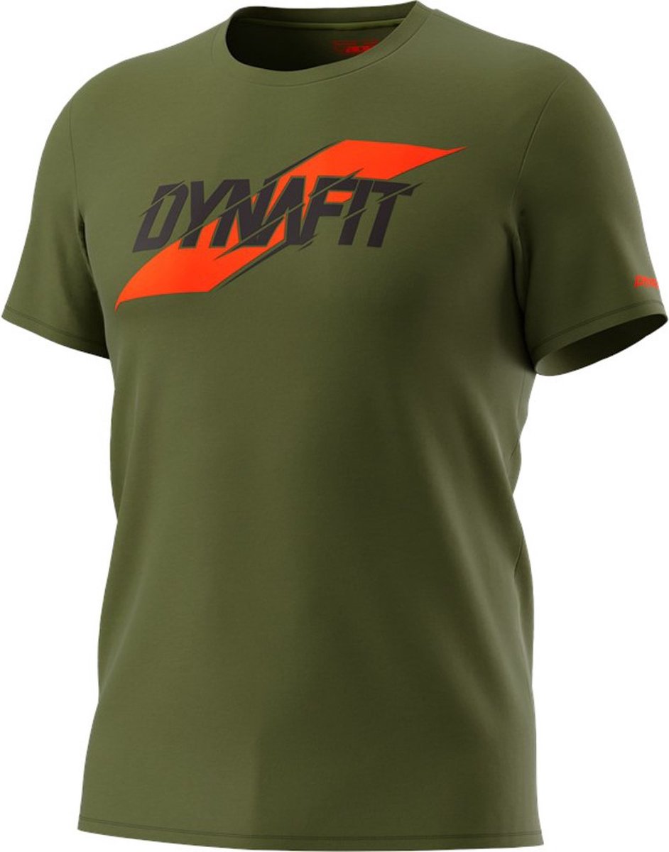 DYNAFIT Graphic Korte Mouwen T-Shirt Heren - Winter Moss / Slash - S