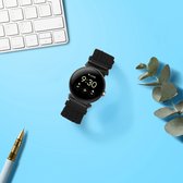 kwmobile nylon bandje voor smartwatch - geschikt voor Google Pixel Watch - 14 - 22 cm - Polsbandje in zwart