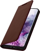 Leren Foliocase Geschikt voor Samsung Galaxy S20 Kaarthouder Standfunctie - Bruin
