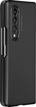2 Delige Hard Cover Geschikt voor Samsung Galaxy Z Fold 3 Antislipband Zwart
