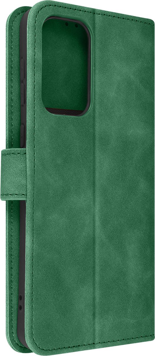 Folio-hoes Geschikt voor Samsung Galaxy A33 5G Forcell Tender Book Groen
