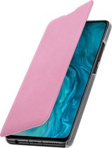 Geschikt voor Honor 9X Lite Flip Wallet Kaarthouder Hoes roze