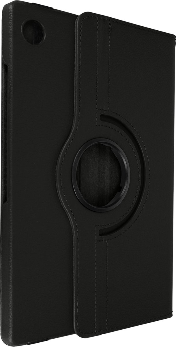 Geschikt voor Samsung Galaxy Tab A8 10.5 Flip Cover 360° Roterende Standaard Zwart