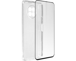 Geschikt voor Honor 50 Lite/Huawei nova 8i-hoesje soepel siliconen gehard glas 9H transparant