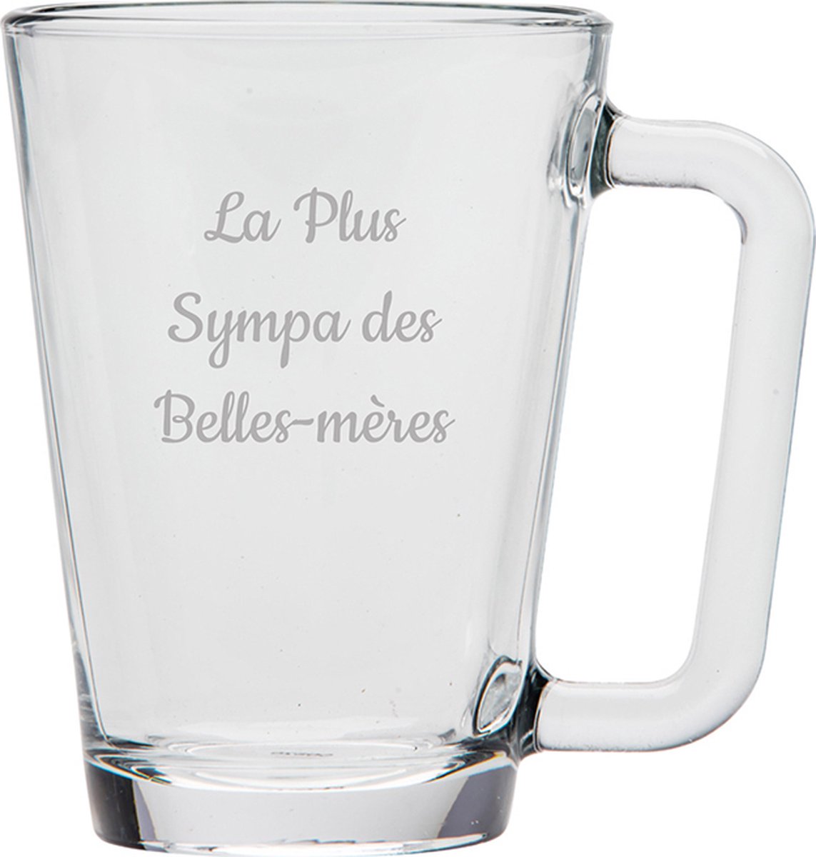 Theeglas gegraveerd - 26cl - La Plus Sympa des Belles-mères