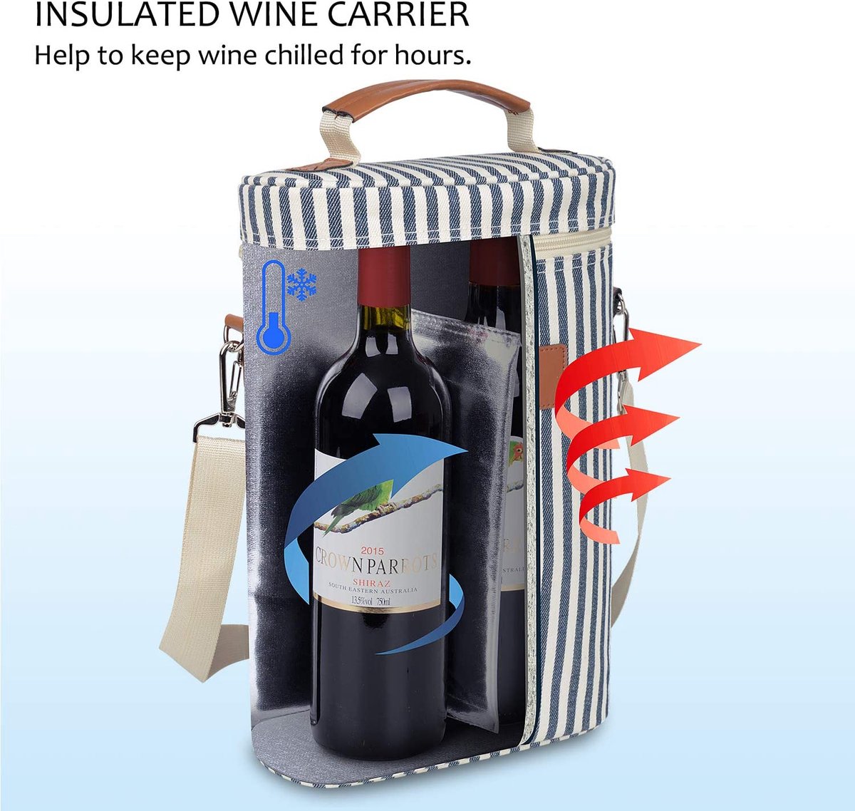 750ml Sac Isotherme Bouteille De Vin Sac Isotherme Sac Thermique