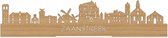 Standing Skyline Zaanstreek Bamboe hout - 60 cm - Woondecoratie design - Decoratie om neer te zetten en om op te hangen - Meer steden beschikbaar - Cadeau voor hem - Cadeau voor haar - Jubileum - Verjaardag - Housewarming - Interieur -