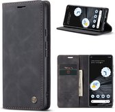CaseMe - Telefoonhoesje geschikt voor Google Pixel 7 - Wallet Book Case - Met Magnetische Sluiting - Zwart