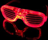 Festival bril - Feest bril - Carnaval - Spacebril - Rood