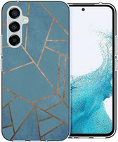 iMoshion Hoesje Geschikt voor Samsung Galaxy A54 (5G) Hoesje Siliconen - iMoshion Design hoesje - Blauw / Blue Graphic