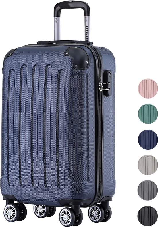 TRVLMORE Handbagage Koffer - Donkerblauw