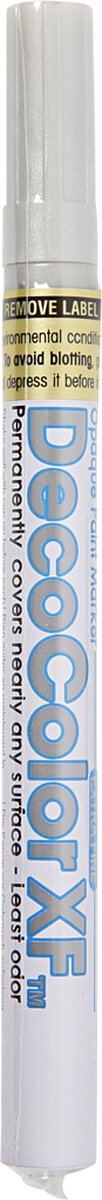 Deco Stift, lijndikte 0,8 mm, zilver, 1 stuk