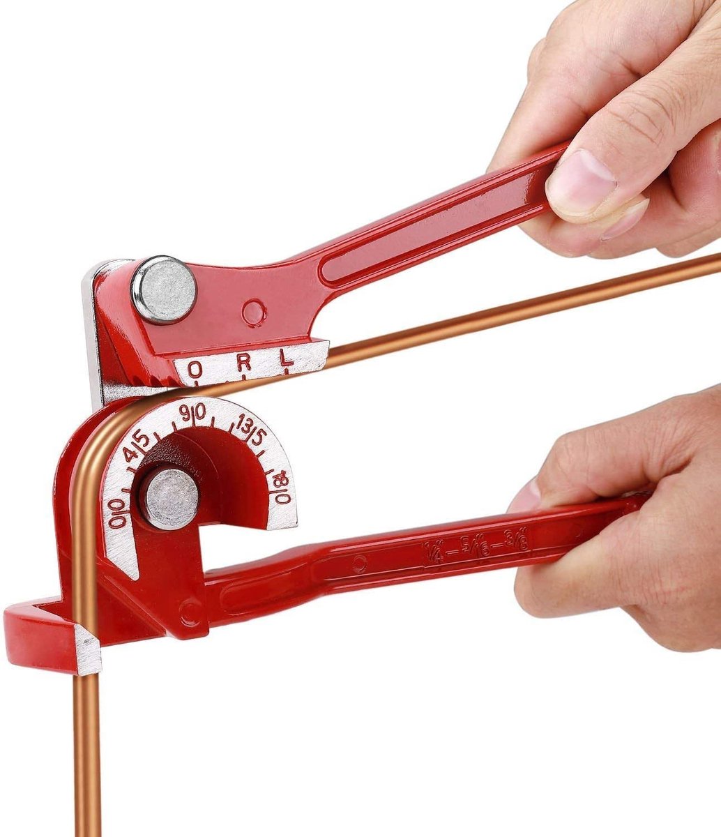 3-in-1 handmatige buizenbuiger 6-8-10mm 180 graden buizenbuiger 1/4'' 5