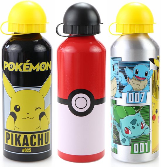 pak ochtendgloren uitstulping Pokemon drinkfles | Aluminium bottle 500ml voor kinderen | 1 stuk assorti |  LS25FO | bol.com