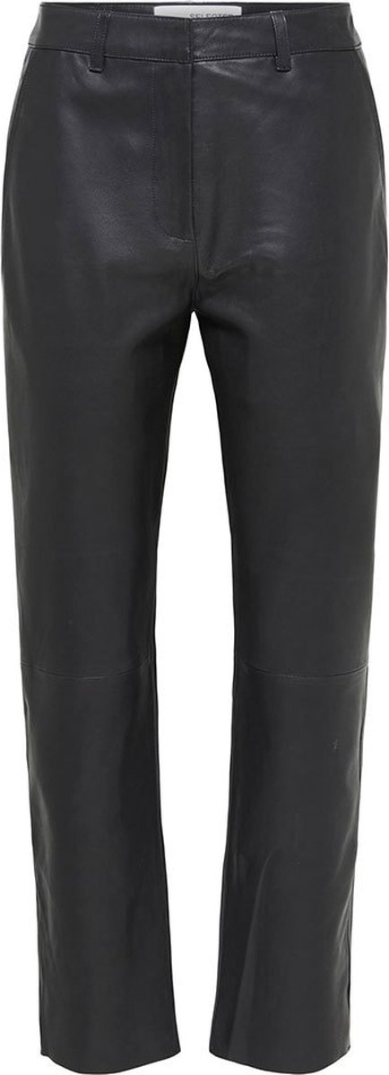 SELECTED Marie Broek Met Halfhoge Taille - Dames - Black - 36