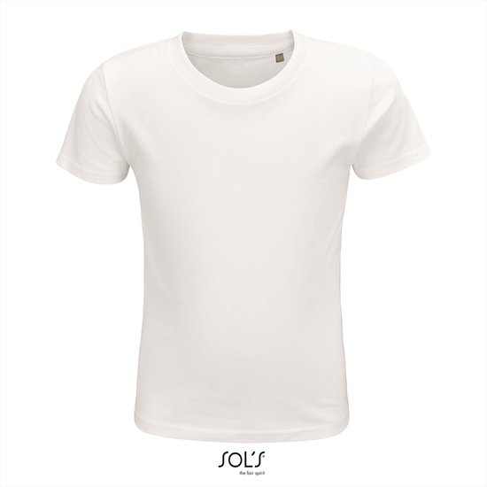 SOL'S - T-shirt Kinder Crusader - Wit - 100% Katoen Bio - 110-116