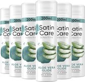 Gillette Satin Care Scheergel Voor Vrouwen - Aloe Vera Glide - 6 x 200ml - Speciaal Ontworpen Voor Gevoelige Huid