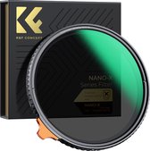 K&F Concept 62mm variabele ND2-32 Nano-X True color MRC grijsfilter ND filter