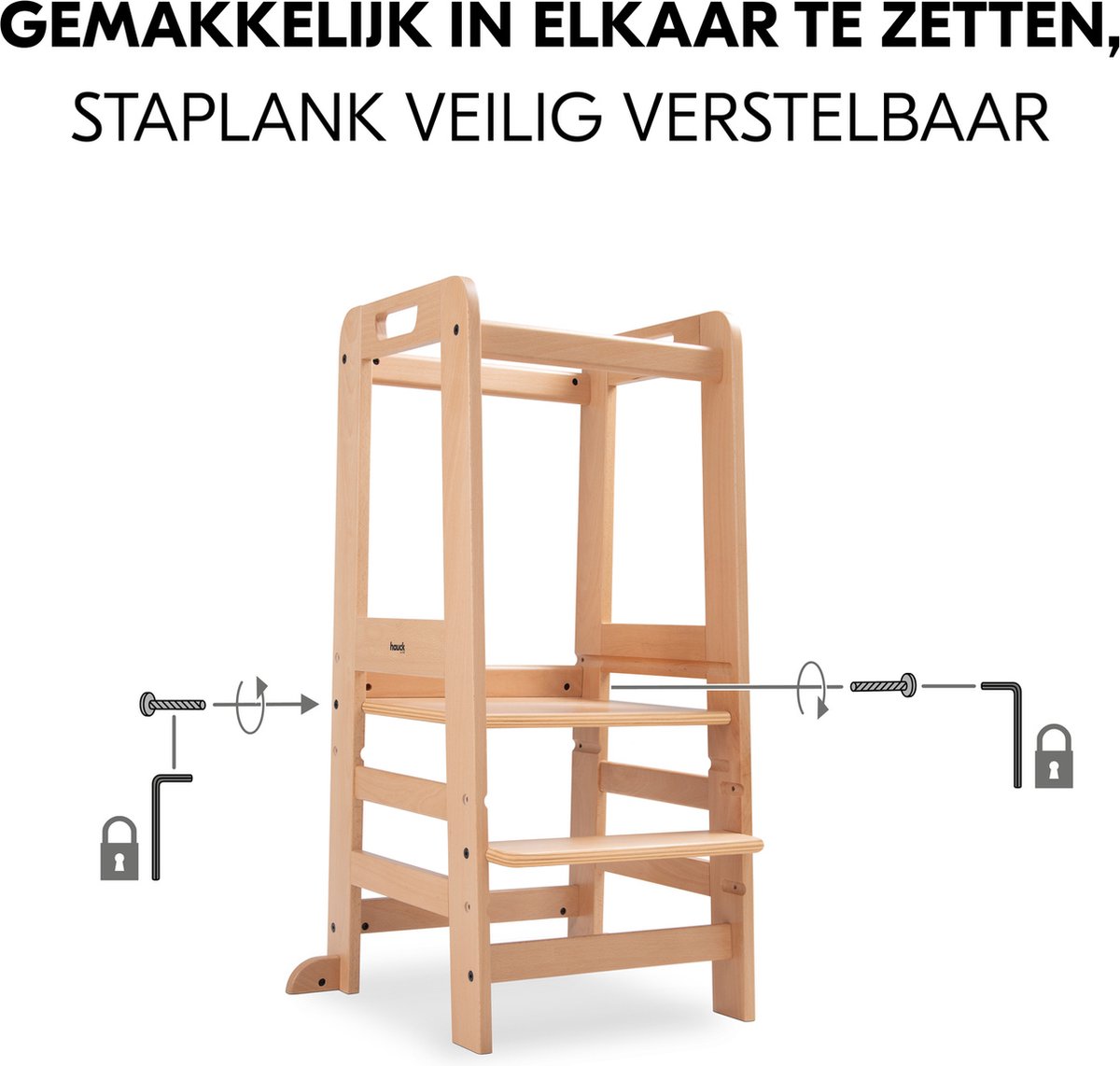 Hauck Learn N Explore - Leertoren - Opstapje - FSC M Gecertificeerd Beukenhout Montessori Leertoren Vanaf 1 Jaar Voor Keuken Tafel Badkamer 708803299 Hauck Learn N Explore - Leertoren - Opstapje - FSC M Gecertificeerd Beukenhout Montessori Leertoren Vanaf 1 Jaar Voor Keuken Tafel Badkamer 708803299