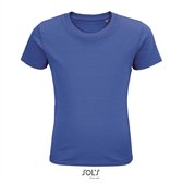 SOL'S - Pioneer Kinder T-Shirt - Blauw - 100% Biologisch Katoen - 146-152