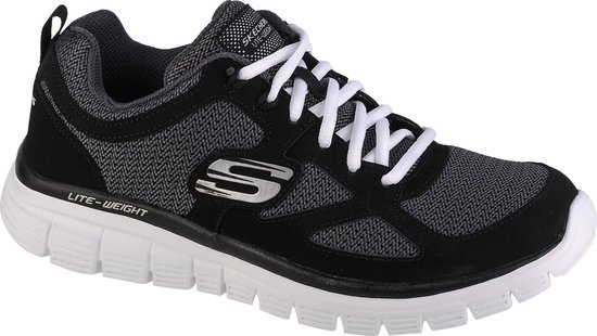 Skechers Burns-Agoura 52635-BKW, Mannen, Grijs, Sneakers,Sportschoenen, maat: 43