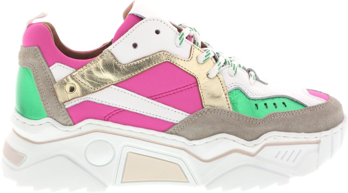 Dames Sneakers Dwrs Pluto White/pink/green Multi - Maat 38