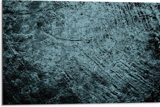 Dibond - Textuur in Rots - 75x50 cm Foto op Aluminium (Met Ophangsysteem)