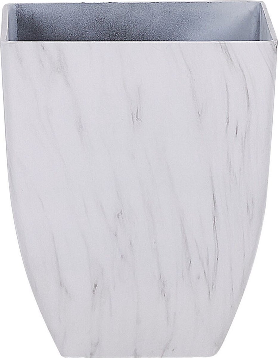 BELIANI MIRO - Plantenbak - Wit - 35 cm - Stenenmix
