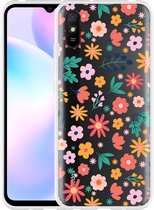 Xiaomi Redmi 9A Hoesje Always have flowers - Designed by Cazy