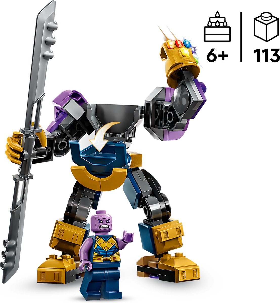 LEGO Marvel Avengers Marvel Thanos mechapantser - 76242 — afbeelding 13