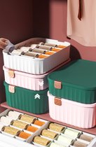 Masey® Kledingkast Organizer Wit | Ondergoed | set van 3 | Ruimtebesparende opberg box | Garderobe organiser