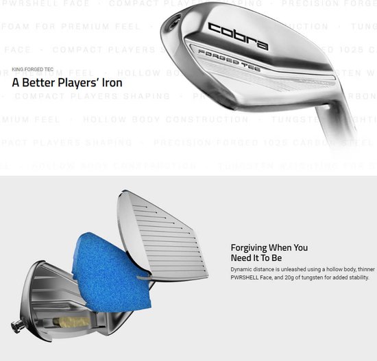 Set Fers Cobra KING FORGED TEC Cuivre (8 Clubs, Têtes Seules, 4-PW-GW) - Occasion