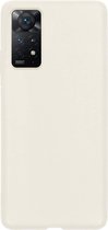 Hoesje Geschikt voor Xiaomi Redmi Note 11 Hoesje Siliconen Cover Case - Hoes Geschikt voor Xiaomi Redmi Note 11 Hoes Back Case - Wit