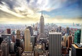 Fotobehang - Vlies Behang - Empire State Building in New York - 416 x 290 cm