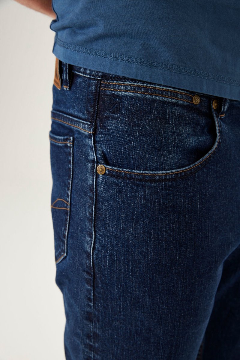 Rockford Mills FOREMEN Heren Regular Fit Jeans Blauw - Maat W34 X L32