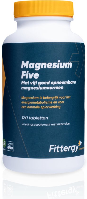 Fittergy Supplements Magnesium Five Tabletten Mineralen Vegan Bol Com