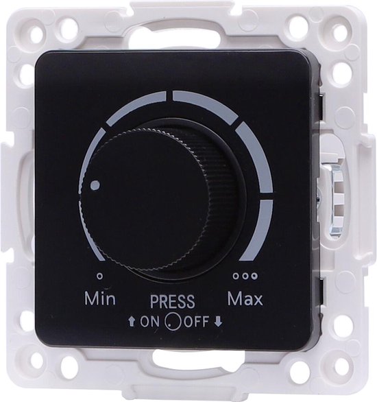 Aigo LED dimmer zwart Fase af en aansnijding 3100W