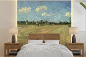 Behang - Fotobehang Geploegde akkers - Vincent van Gogh - Breedte 350 cm x hoogte 350 cm