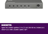 Marmitek Séparation 712 | Splitter HDMI | 1 entrée / 2 sorties | 8K | 4K | HDMI 2.1 | réduction d'échelle vidéo