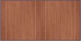 vidaXL - Vloerkleed - rechthoekig - 100x200 - cm - bamboe - bruin