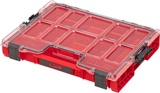 Qbrick System PRO Organizer 200 RED ULTRA HD empilable 452 x 296 x 79 mm 6 l IP54 avec 8 compartiments