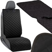 Springos Autostoel Beschermer | Autostoelbeschermer | Stoelbeschermer Auto | 59 x 51 x 63 cm | Zwart
