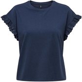 Only T-shirt Onliris S/s Emb Top Jrs Noos 15255618 Naval Academy Dames Maat - L