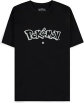 Pokémon Wit Logo T-shirt Zwart - L