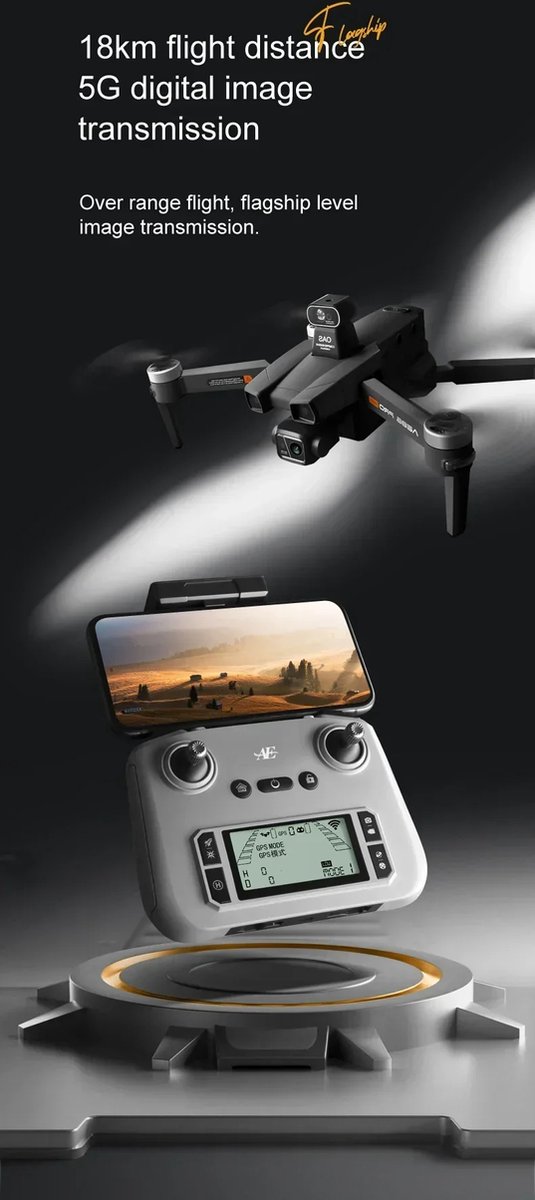 LUXWALLET Skyline4 Drone - 4K Camera - 8KM Bereik thumbnail 6