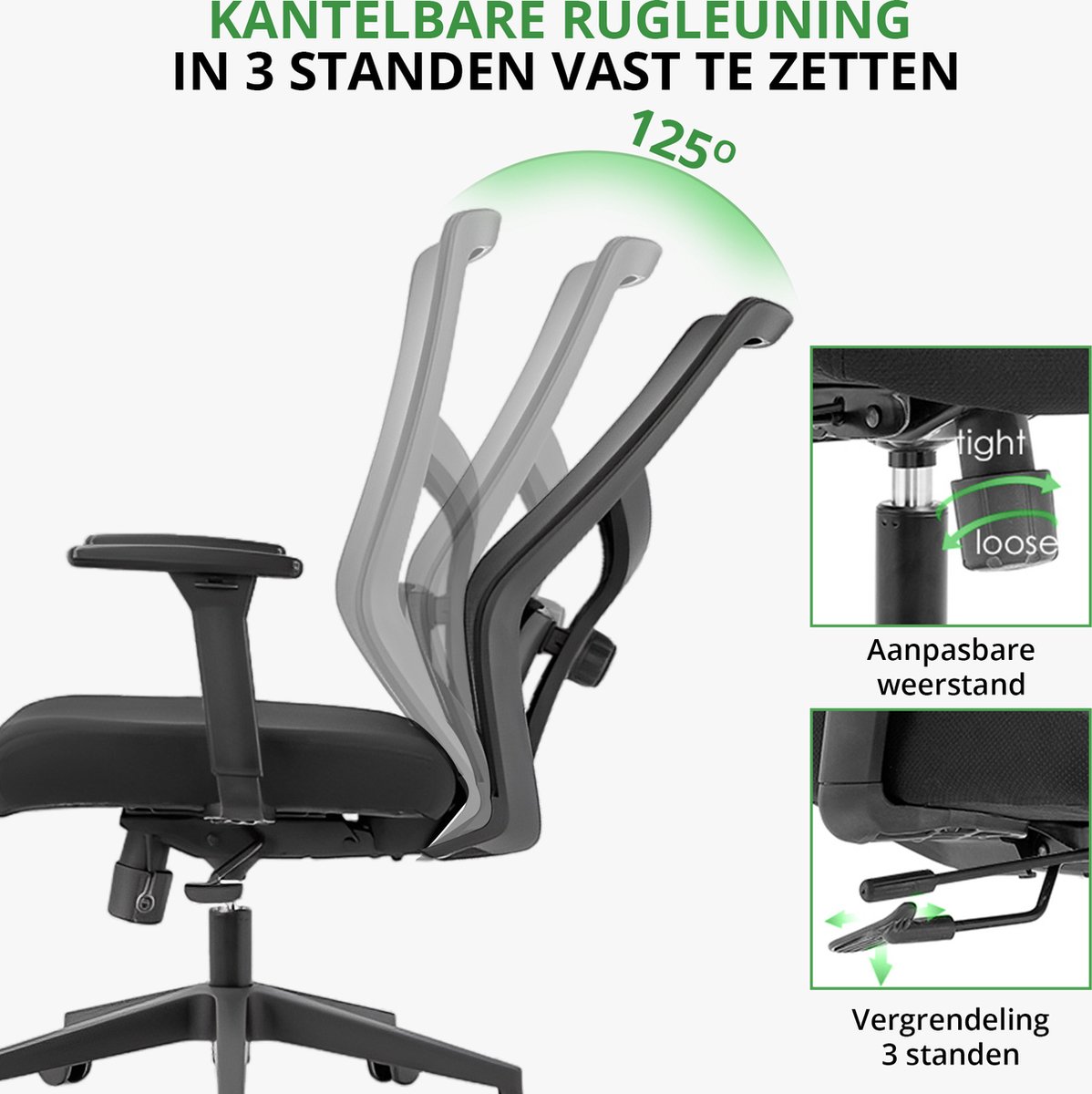 Spherite Compact Pro Ergonomische Bureaustoel NEN1335 thumbnail 4